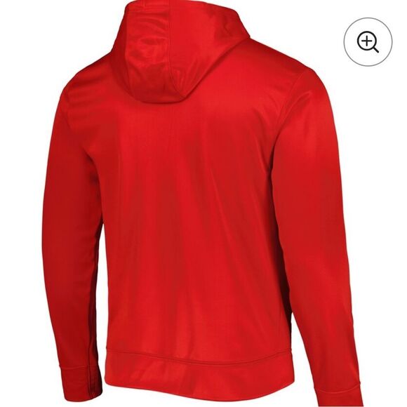 NFL Kansas City Chiefs New Era Red Combine Authentic Watson Pullover Hoodie - Picture 2 of 8